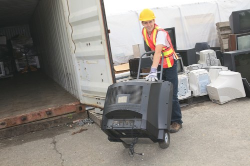 Removal of office furniture during clearance