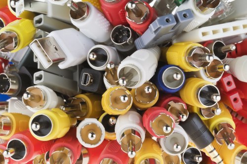 Recyclable materials sorted for waste management